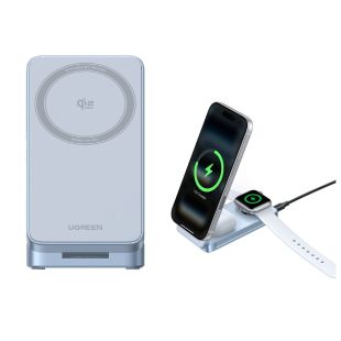 3-in-1 Qi2 Foldable Magnetic Wireless Charging Station 25W by UGREEN