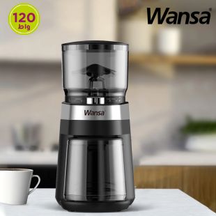 مطحنة قهوة من الستانلس ستيل بقوة 120 واط من Wansa