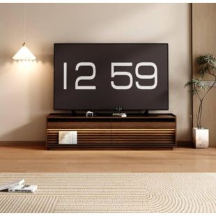 طاولة تلفزيون بأدراج فريدة وإضاءة LED حجم 40 × 48 × 180 سم من Wansa