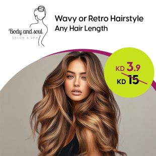 Wavy or Retro Hairstyle for Any Hair Length at Body And Soul Salon & Spa
