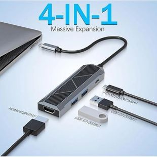 4-in-1 USB-C Multi-Port Hub by Redragon