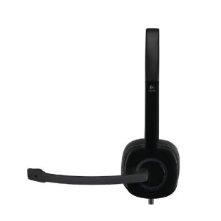 سماعة رأس سلكية مع ميكروفون بمنفذ AUX من Logitech
