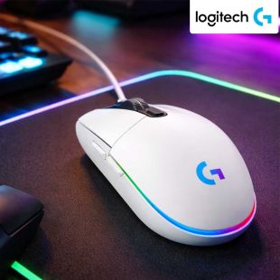 ماوس الألعاب G203 LIGHTSYNC بإضاءة RGB - أبيض من Logitech