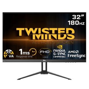شاشة ألعاب 32 بوصة بدقة FHD معدل تحديث 180 هرتز من Twisted Minds