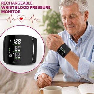 Rechargeable Wrist Blood Pressure Monitor by XO