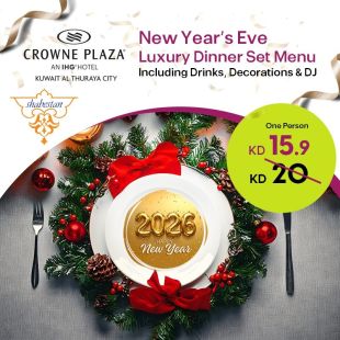New Year&rsquo;s Night Experience with Elegant Dinner Menu with Drinks, D&eacute;cor & DJ at Shabestan