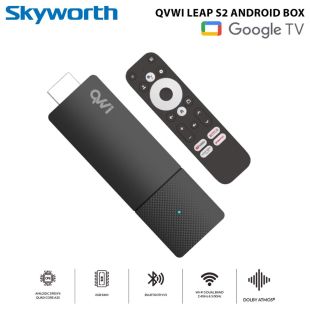 جهاز QVWI Leap S2 تلفزيون جوجل ذكي لتشغيل الوسائط بدقة 4K من Skyworth