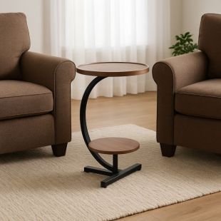 طاولة جانبية مستديرة 40 × 40 × 60 سم