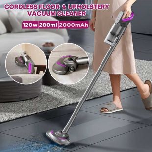 Cordless 120W Vacuum Cleaner with HEPA Filter