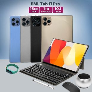 Tab 17 Pro Dual Sim WIFI 4G ,10.1 Inch Android 13, 16GB RAM, 1TB Storage by BML