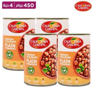 كاليفورنيا - فول مدمس سادة 4 × 450 جم