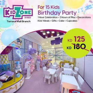 Celebrate your kid's Birthday 15 Kids at Kid Zone