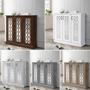 Glass Line Display Cabinet 3 Doors 120 x 123 x 40 cm