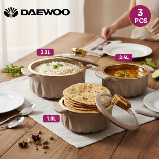 Daewoo Food Warmer Casserole 3Pcs Set