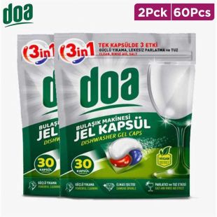 DOA Dishwasher Gel – 30 Caps × 2