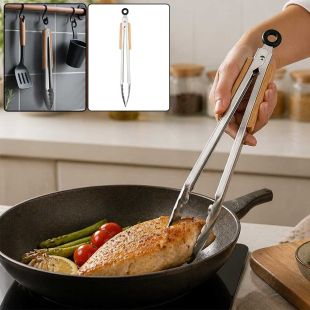 ملقط أسود وخشبي