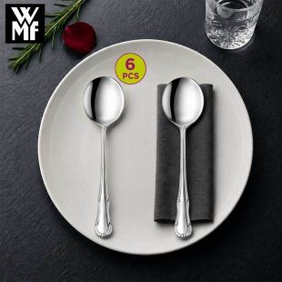 WMF Fächer Soup Spoon Set 6-Piece Stainless Steel Elegance