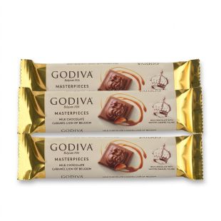 Godiva Masterpiece Caramel Lion Of Belgium Milk Chocolate Bar 3 x 32 g
