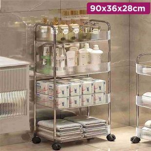 4 Tier Storage and Organization Acrylic 90x36x28 cm