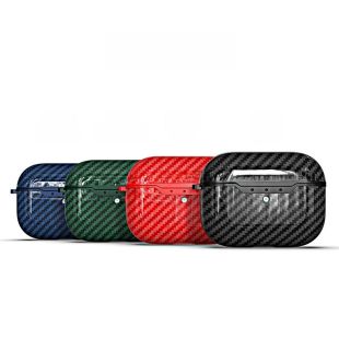 غطاء حماية لسماعات AirPods برو بتصميم ألياف الكربون