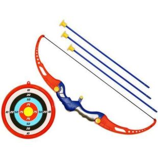 Dragon Sport Archery Toy Set for Kids (Bow + Target + 3 Arrows)