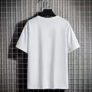 تيشيرت بولو فضفاض بأكمام قصيرة من الحرير الجليدي للرجال