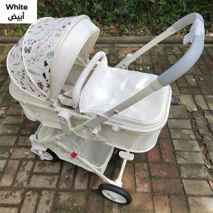High-View Newborn Reclining Foldable and Shock-Absorbing Stroller