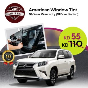 American Thermal Window Tint with 10-Year Warranty from Leader Ride