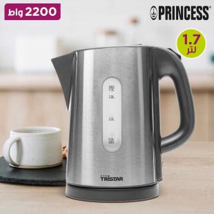 غلاية ماء كهربائية بترا بسعة 1.7 لتر قوة 2200 واط من Princess