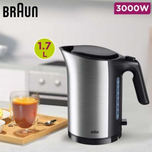 Water Kettle 1.7L 3000W - Black by Braun