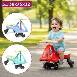 سيارة دف العجيبة للأطفال بعجلات توازن إضافية 32 × 75 × 38 سم