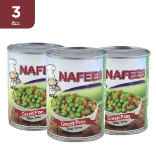 بازلاء خضراء مع جزر - 3 حبات