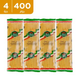 مكرونة سباغيتي 4x400 جرام من KING OF PASTA