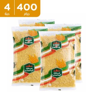 مكرونة شعيرية 4x400 جرام من KING OF PASTA