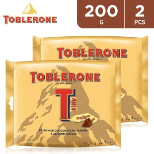 Toblerone Swiss Milk Chococlate With Honey & Almond Nougat 2 x 168 g