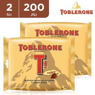 توبليرون - شوكولاتة سويسرية بالحليب مع العسل ونوجا اللوز 2 × 168 جم