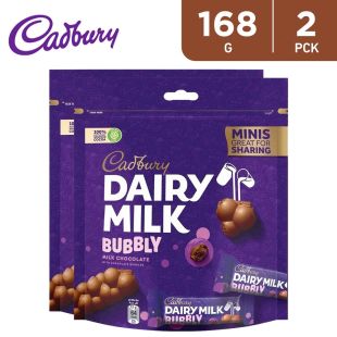 Cadbury Bubbly Minis Chocolate 2 x 156 g