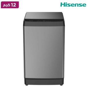 غسالة ملابس تحميل علوي 12 كجم أوتوماتيكية بالكامل مع 8 برامج من HISENSE