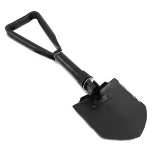 Folding Stainless Steel Hand Shovel With Carrying Case By X-Cessories