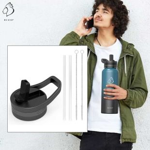 Buzio Standard Straw Lid Set with Straw and Brush