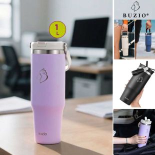 BUZIO Insulated Cup 1L with Lid and Handle