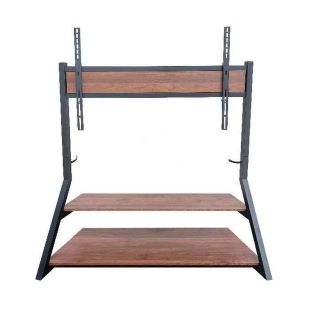 Wansa TV Stand with Wheels and 2 Lower Shelves up to 100"
