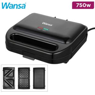 Wansa 3 in 1 Sandwich Maker 750W