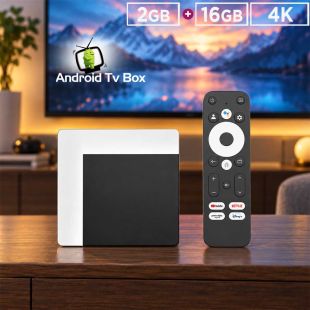 جهاز Android TV Box بدقة 4K مع Google TV وذاكرة 2+16 جيجا بايت وDolby Audio من EQ