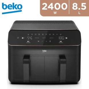 8.5L 2400W Dual Air Fryer by Beko