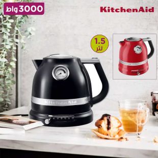 غلاية 3000 واط سعة 1.5 لتر مع مؤشر درجة حرارة مدمج من KitchenAid 