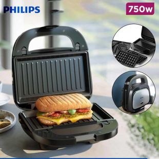 750W Sandwich, Panini & Waffle Maker by Philips