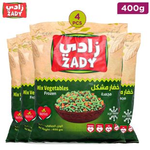 Zadi Frozen Mixed Vegetables 4 x 400g 