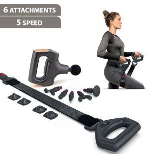 2 في 1 حزام تدليك بالاهتزاز لكامل الجسم مع مسدس مساج