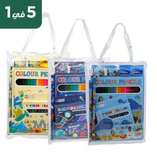 طقم أدوات مكتبية 5 في 1